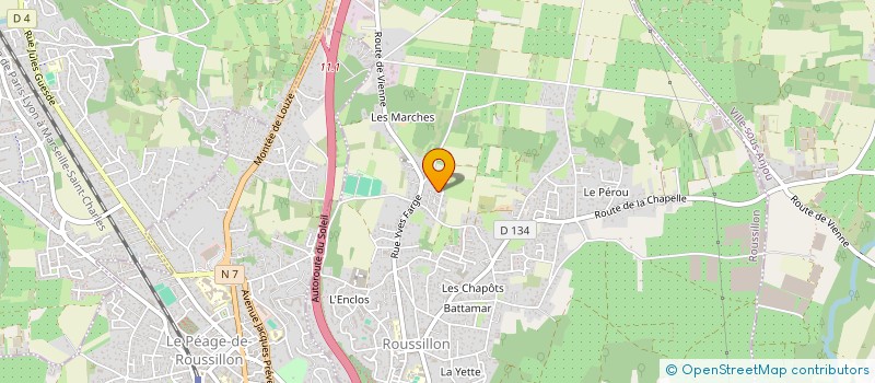 localisation de l'entreprise MADAME LUDIVINE SOURMAY  ROUSSILLON