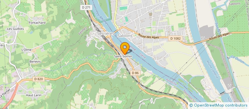 localisation de l'entreprise MADAME LUDIVINE THOMANN  SERRIERES