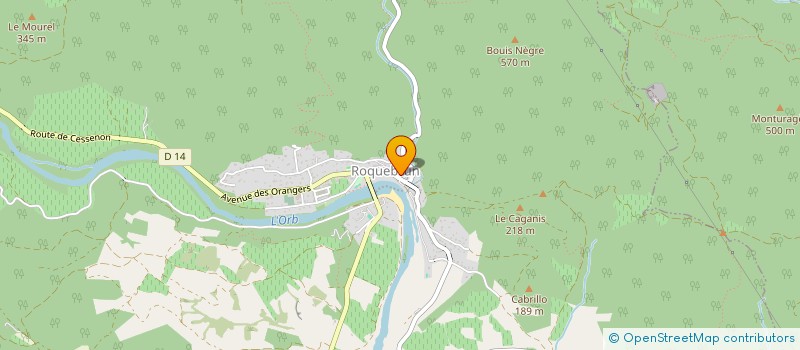 localisation de l'entreprise MADAME LUDIVINE TINTILLIER  ROQUEBRUN