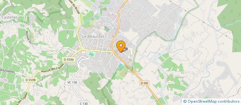 localisation de l'entreprise MADAME LUDIVINE TORNATO à LE BEAUSSET