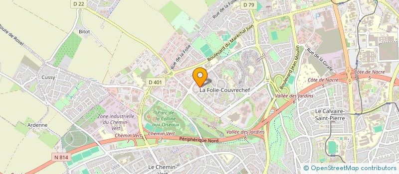 localisation de l'entreprise MADAME LUDIVINE TROUVE à CAEN