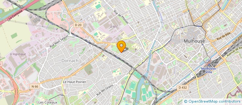 localisation de l'entreprise MADAME LUDIVINE VANTOUROUT  MULHOUSE