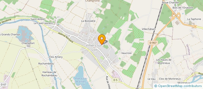 localisation de l'entreprise MADAME LUDIVINE VARELA ROBALO  VILLIERS-SUR-LOIR