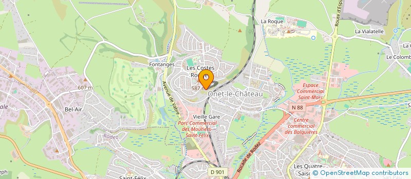 localisation de l'entreprise MADAME LUDIVINE VAYSSADE  ONET-LE-CHATEAU