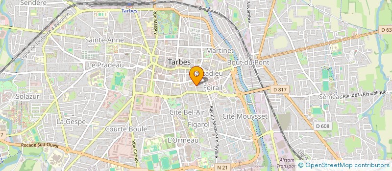 localisation de l'entreprise MADAME LUDIVINE VEZILIER  TARBES