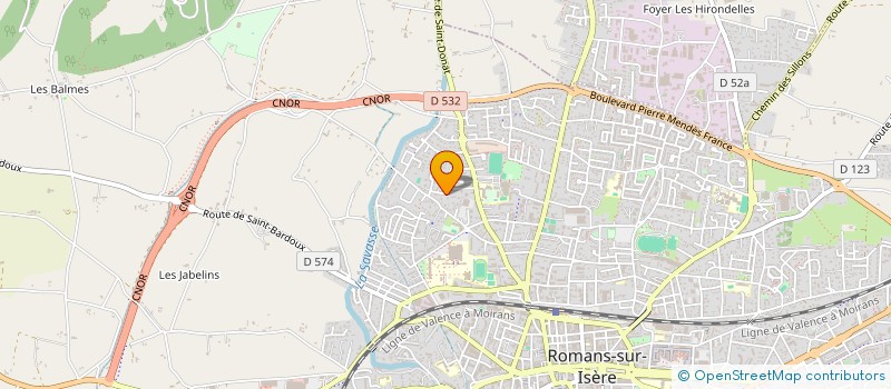 localisation de l'entreprise MADAME LUDIVINE VIAL  ROMANS-SUR-ISERE