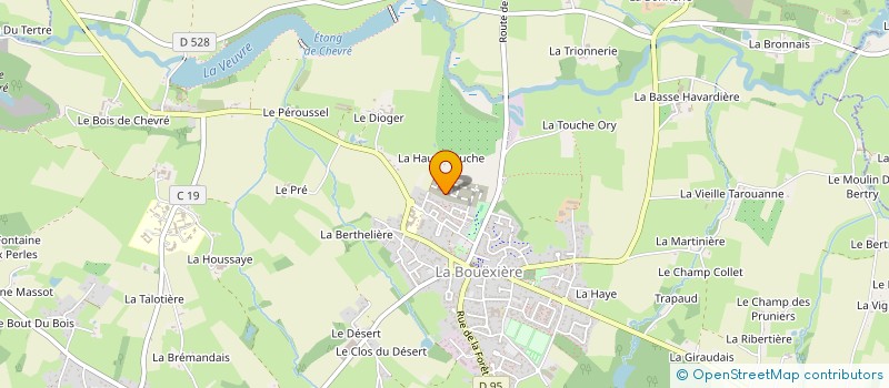 localisation de l'entreprise MADAME LUDIVINE VINCENDEAU à LA BOUEXIERE