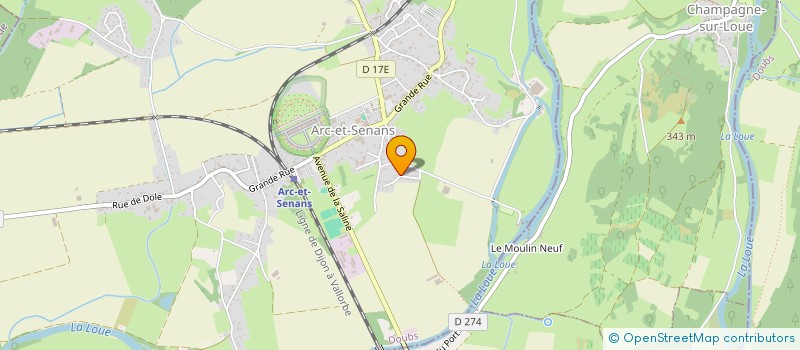 localisation de l'entreprise MADAME LUDIVINE WOLFF  ARC-ET-SENANS