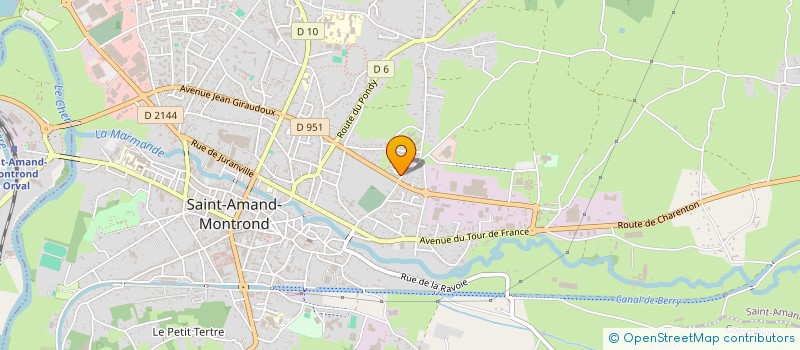 localisation de l'entreprise MADAME LUDIWINE MAILLET  SAINT-AMAND-MONTROND