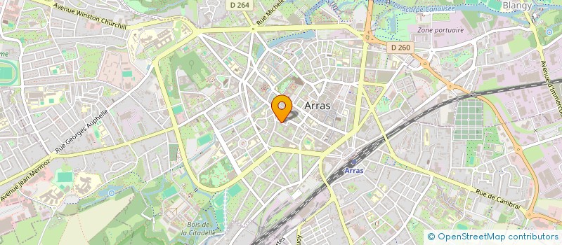 localisation de l'entreprise MADAME LUDIWINE PASSE à ARRAS