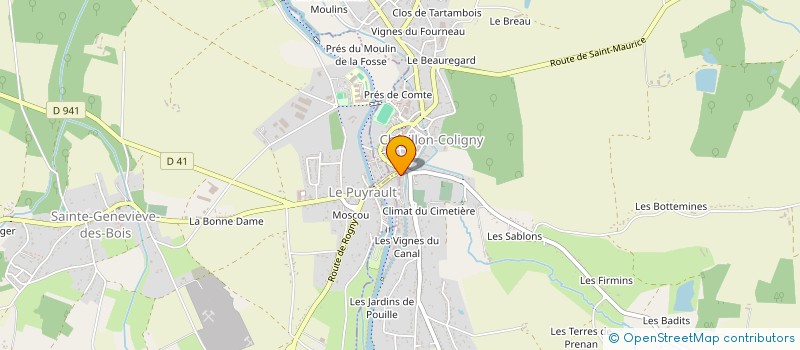 localisation de l'entreprise MADAME LUDJIE BEAUZOR à CHATILLON-COLIGNY