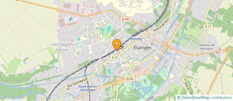 localisation de l'entreprise MADAME LUDMILA BAGEA à ETAMPES