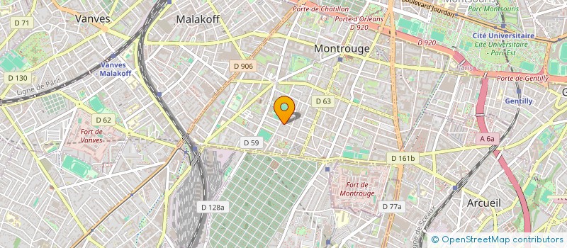 localisation de l'entreprise MADAME LUDMILA BRUN  MONTROUGE