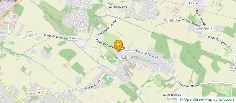 localisation de l'entreprise MADAME LUDMILA DOLGOVA  PIN-BALMA