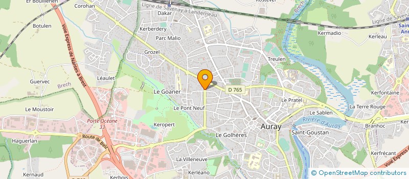 localisation de l'entreprise MADAME LUDMILA LOGUINOVA à AURAY