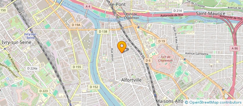 localisation de l'entreprise MADAME LUDMILA RIBEIRO DOS SANTOS  ALFORTVILLE