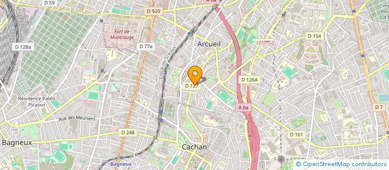 localisation de l'entreprise MADAME LUDMILA VASSEUR  ARCUEIL