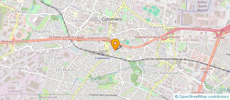localisation de l'entreprise MADAME LUDMILIA INONGO TONDA  COLOMIERS