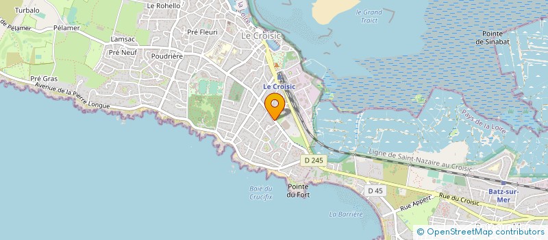 localisation de l'entreprise MADAME LUDMILLA BERGER  LE CROISIC