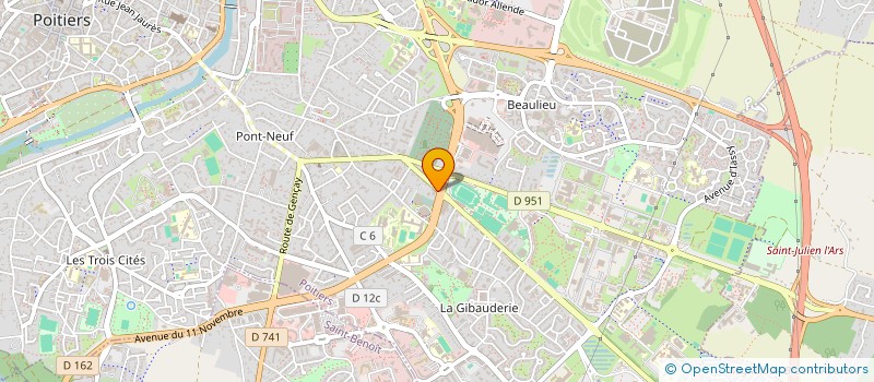 localisation de l'entreprise MADAME LUDMILLA DROBYCHEVA à POITIERS
