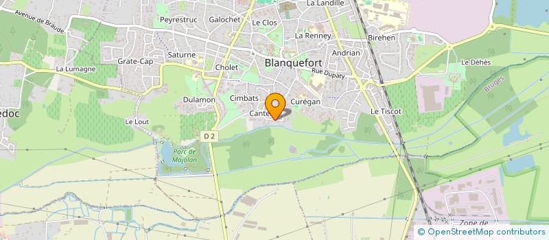 localisation de l'entreprise MADAME LUDMILLA DUFOUR  BLANQUEFORT