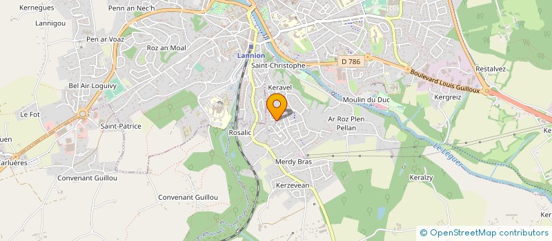 localisation de l'entreprise MADAME LUDMILLA LE CAROU  PLOUBEZRE