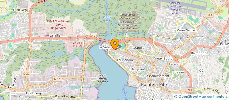 localisation de l'entreprise MADAME LUDMINA ARRON  POINTE A PITRE