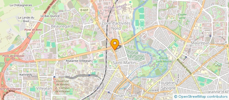 localisation de l'entreprise MADAME LUDOVINE VERMEILLET  RENNES