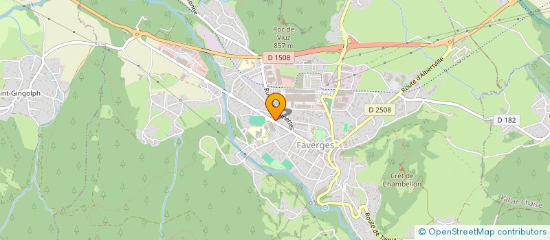 localisation de l'entreprise MADAME LUDOVIQUE SOTIAUX  FAVERGES-SEYTHENEX