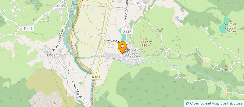 localisation de l'entreprise MADAME LUDWIKAS BERNARDIN  ACCOUS