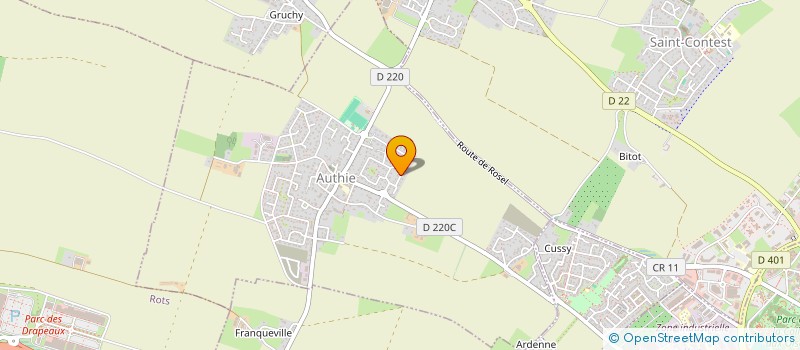 localisation de l'entreprise MADAME LUDWIN COUCHE  AUTHIE