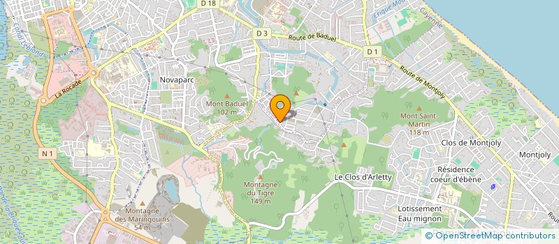 localisation de l'entreprise MADAME LUDYVEEN MATHURIN  CAYENNE