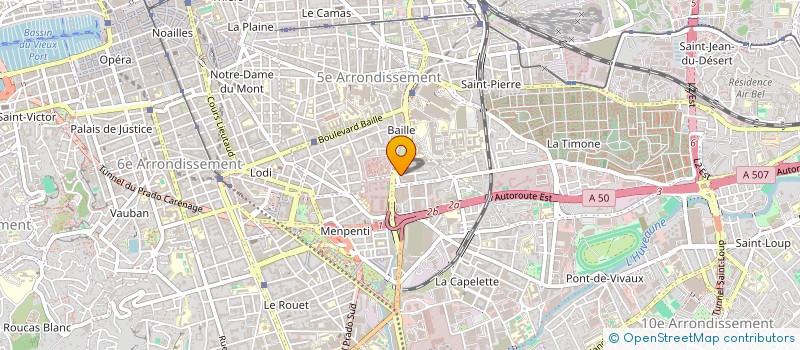 localisation de l'entreprise MADAME LUDYVINE MORANDAIS  MARSEILLE