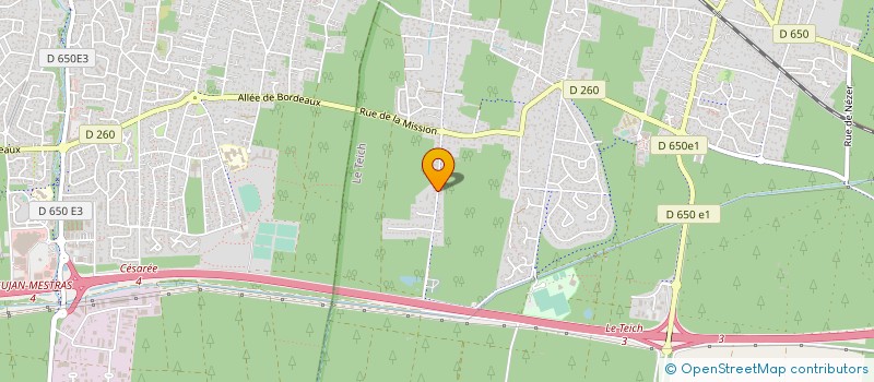 localisation de l'entreprise MADAME LUEDWINE CHATEAU JOBERT  LE TEICH