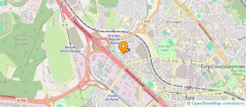 localisation de l'entreprise MADAME LUFUANKENDA KUMA  EVRY-COURCOURONNES