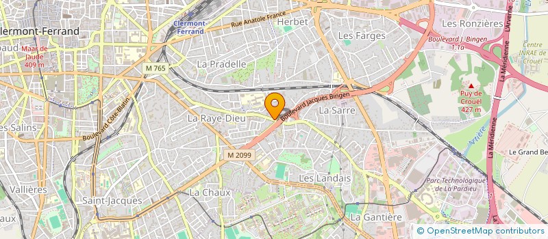 localisation de l'entreprise MADAME LUGDIWINE MEUNIER  CLERMONT-FERRAND