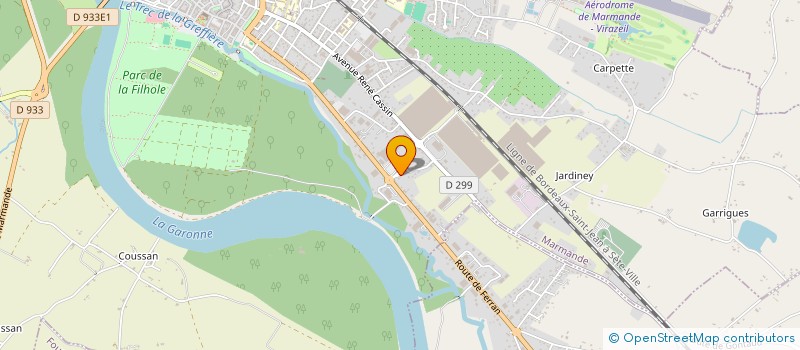 localisation de l'entreprise MADAME LUISA GEOVANNA VILLON PEREZ  MARMANDE