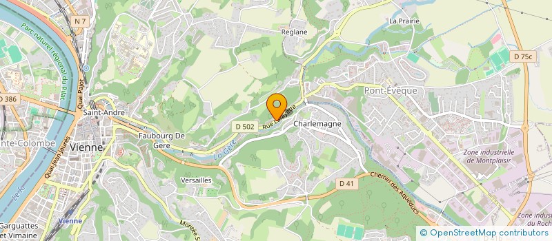 localisation de l'entreprise MADAME LUISA MARIE-THERESE LACAILLE  VIENNE