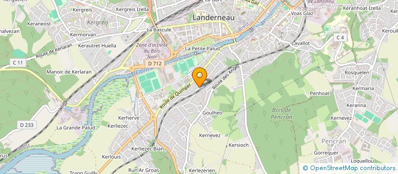 localisation de l'entreprise MADAME LUISA PEREIRA à LANDERNEAU