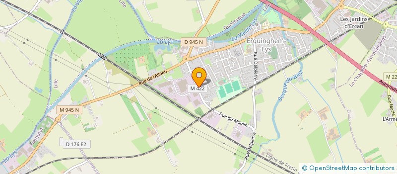 localisation de l'entreprise MADAME LUIVINE DUSSART  ERQUINGHEM-LYS