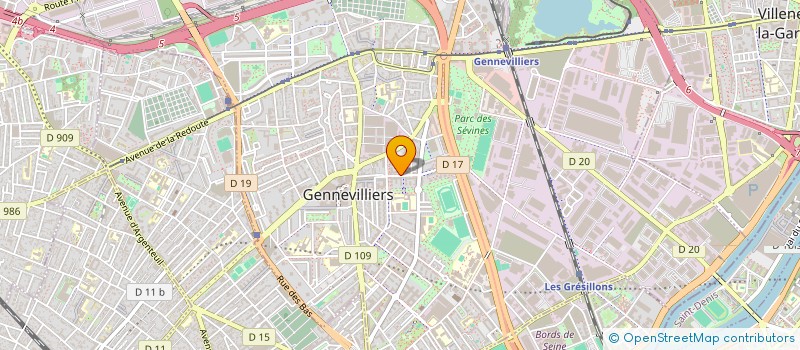 localisation de l'entreprise MADAME LUIZA SADYKOVA  GENNEVILLIERS