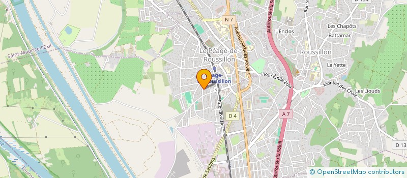localisation de l'entreprise MADAME LUMENA DE ALMEIDA  LE PEAGE-DE-ROUSSILLON