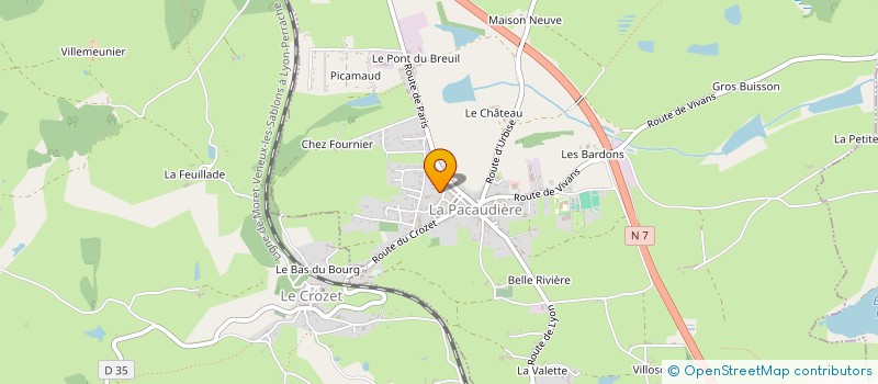 localisation de l'entreprise MADAME LUMINITA LUPULESCU  LA PACAUDIERE