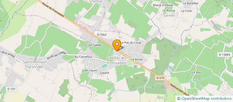 localisation de l'entreprise MADAME LUNA DUCOFFE Y VERSTRAETEN à CADILLAC-EN-FRONSADAIS