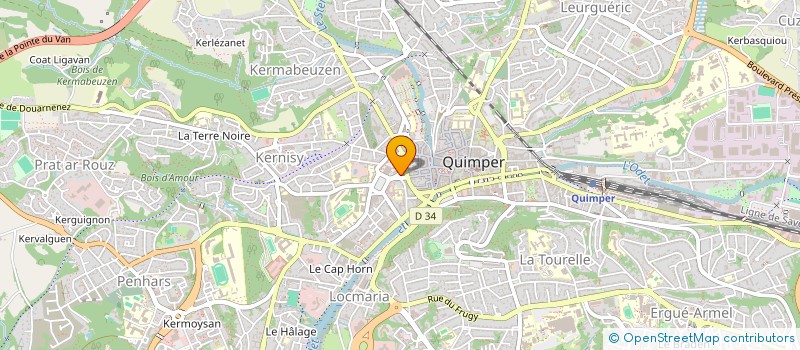 localisation de l'entreprise MADAME LUNA PARIS à QUIMPER