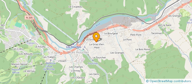 localisation de l'entreprise MADAME LUNA POUGET à LES HOUCHES