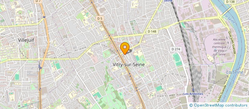 localisation de l'entreprise MADAME LUTCHMEE KUNDASAMY  VITRY-SUR-SEINE