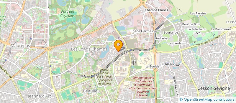 localisation de l'entreprise MADAME LUZ HELENE BELLEGARDE  RENNES