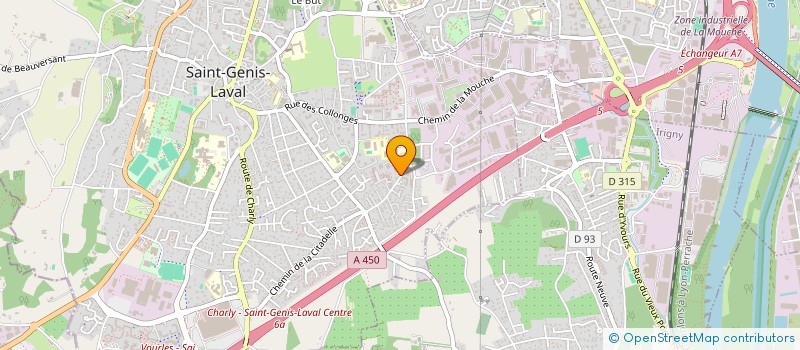 localisation de l'entreprise MADAME LUZ-MARY BOUVIER  SAINT-GENIS-LAVAL