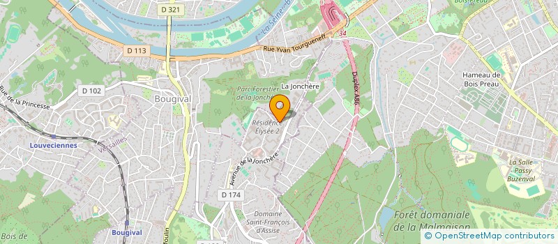 localisation de l'entreprise MADAME LUZ VELEZ CAMPINO  LA CELLE-SAINT-CLOUD